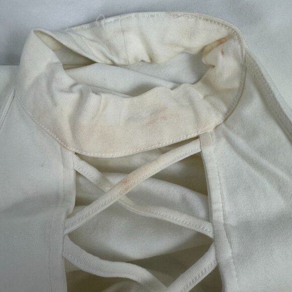 Express Halter Neck White Dress With Crisscross Front Design Size M - Picture 4 of 7